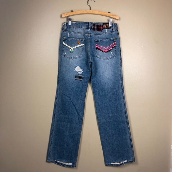 Free People Vintage Patch Embellished Jeans H484 - Picture 3 of 8